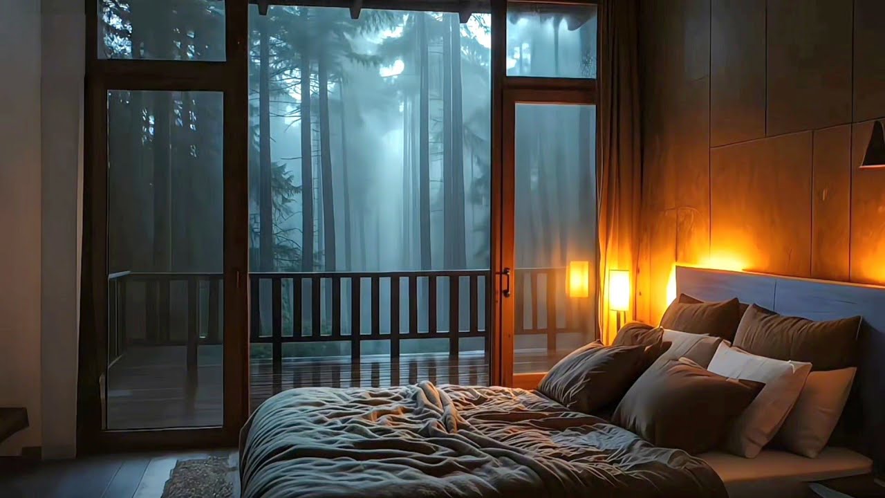 Lonely Rain Night 🌧️ Comfort Sounds for Sleep