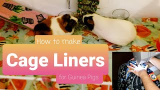 How to Make a Fleece Cage Liner for Guinea Pigs | DIY Tutorial  Guinea Pig Café