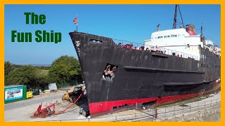 TSS Duke of Lancaster (The Fun Ship) - with narration #drone