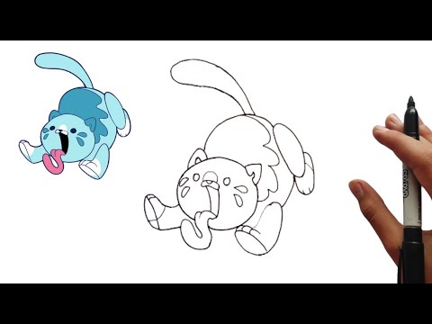How to Draw CANDY CAT - Poppy Playtime 