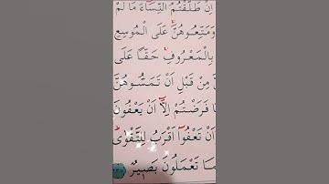 سورة البقرة الأية 237 القارئ مشاري راشد العفاسي