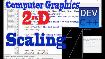 Program in C++ to perform 2D Scaling on Triangle