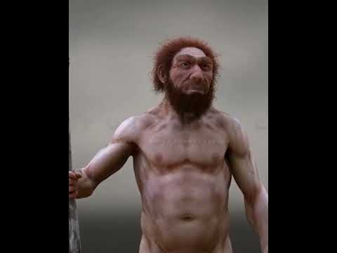 Видео: Neanderthal: running man. 3D reconstruction