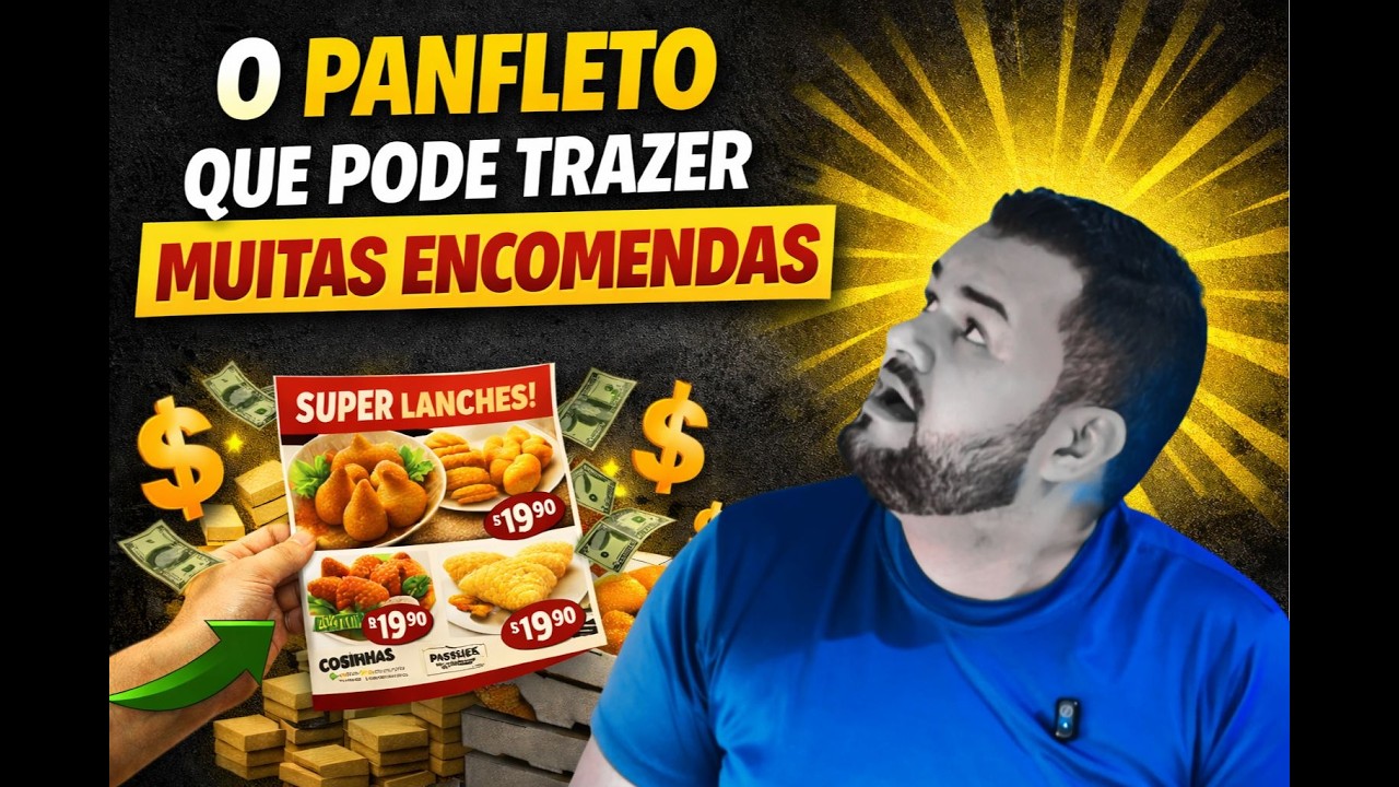 O panfleto que pode trazer muitas encomendas