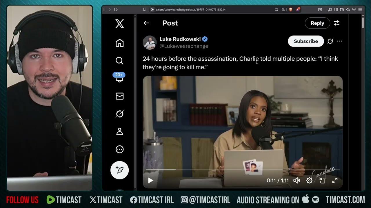 Candace Owens Says Charlie WARNED He’d Be Assassinated DAY Before Murder | Tim Pool