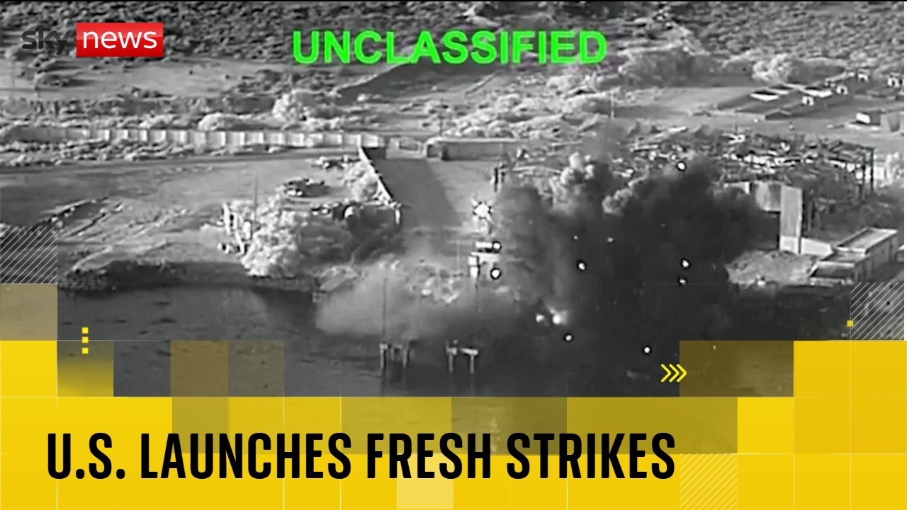 US launches fresh strikes on Iran - as Tehran issues oil warning