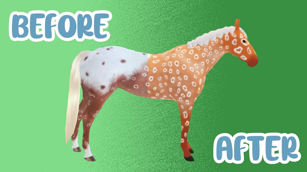 Appaloosa Remake Before VS. After (Late) Wild Horse Islands Roblox YouTube