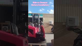 Battery Installation Ride-on Sweeper