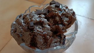 2 Ingredient Chocolate Ice cream recipe without cream, condensed milk/Ice cream recipe #shorts #oreo