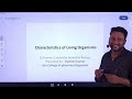 Lecture 48 | Characteristics of living organism | B.Pharm 1st Semester | By Gulshan Sir