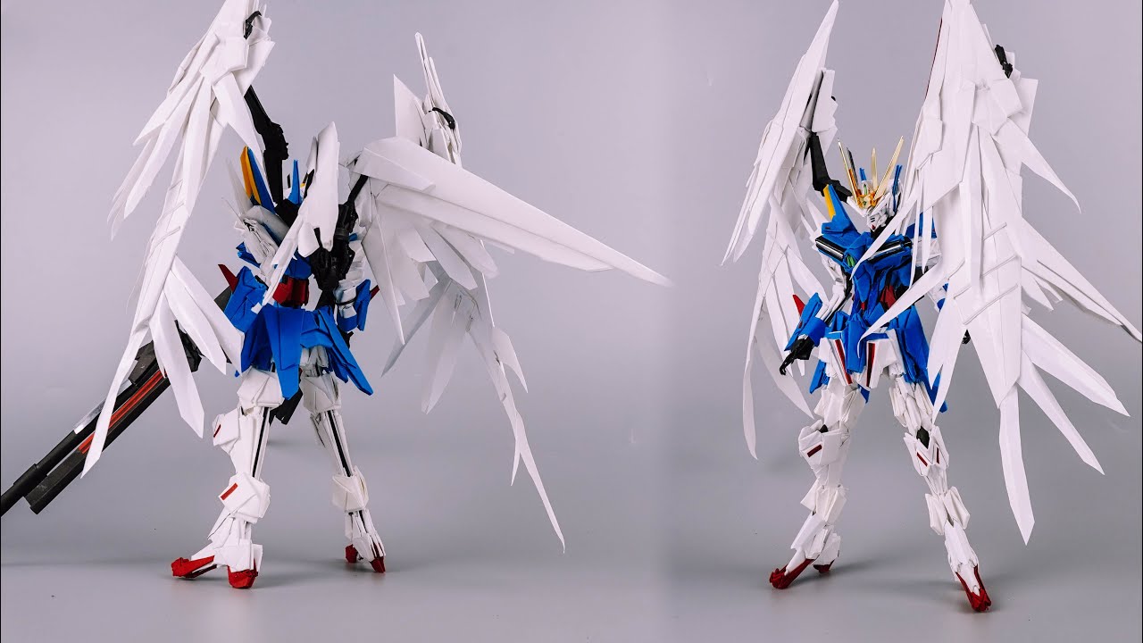 종이접기 로봇 윙 건담 제로 커스텀  만들기 ! | 페이퍼빌드