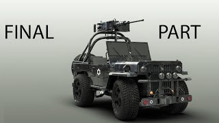 Modeling Jeep 3ds max tutorial final part