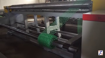3.3m width full automatic CNC controlled PVC wire Hexagonal Wire mesh Machine for chicken wire