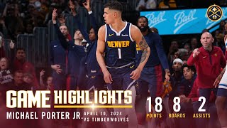 Michael Porter Jr. Full Game Highlights vs. Timberwolves 🎥