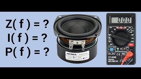How to measure loudspeaker impedance, current and power using only a voltmeter