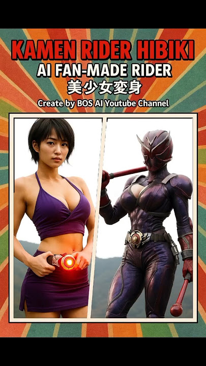 Kamen Rider Hibiki | AI Fan-made Rider (美少女変身) #shorts