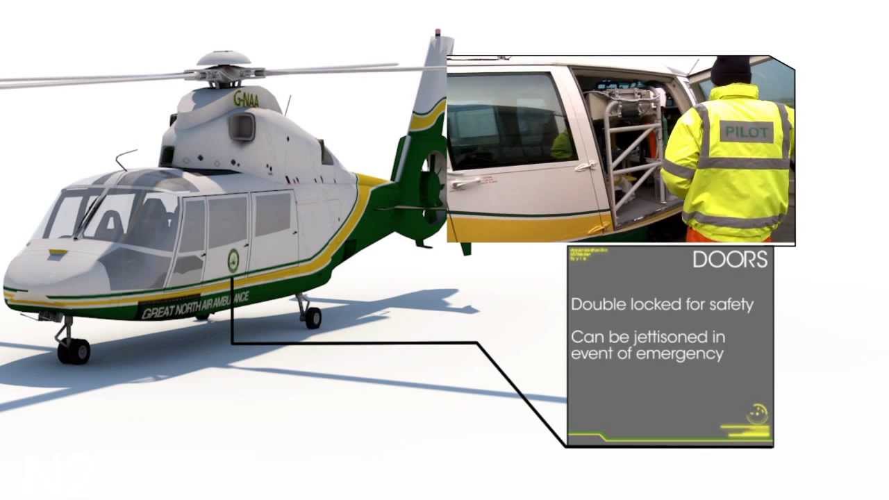 Tour of an air ambulance helicopter (Eurocopter Dauphin AS365N2) - YouTube