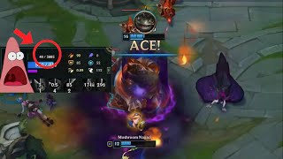 Tahm Kench VS Renekton Top. 12/0KD.  INSANE 40HP CLUTCH. No Commentary