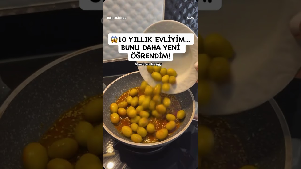 Zeytin kavurması☘️ #pratikbilgiler #pratiktarifler #zeytinkavurma