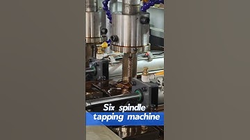Six spindle Automatic nuts tapping machine,high efficiency,save labor cost#tapping machine