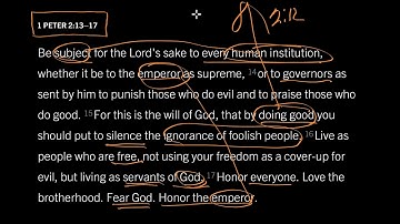 Live on Earth as Citizens of Heaven: 1 Peter 2:13–17, Part 1