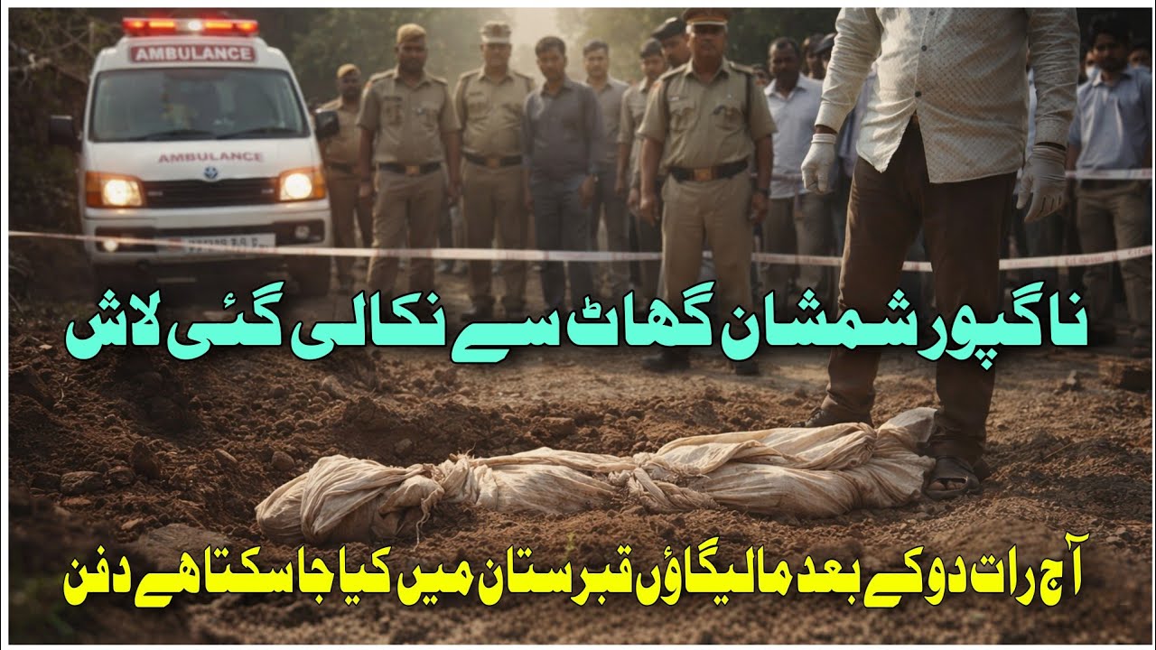 #شمشان گھاٹ سے#ایک مہینے بعد#قبر سے نکال لی گئی لاش#آج رات دو بجے#مالیگاؤں قبرستان میں#تدفین ممکن