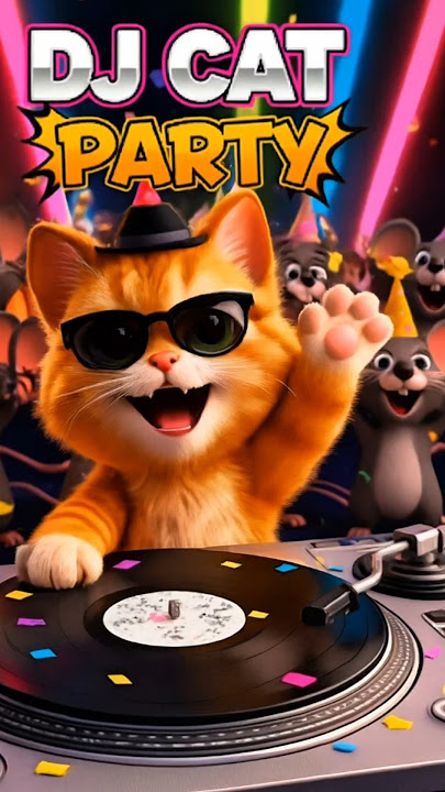 Cat DJ Party Chaos 🐱💿🎧✌️ |Funny AI Animation #aishorts #pixarstyle #cartooncomedy