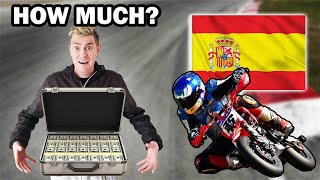 How much does it cost to go pit bike racing in Spain ? #pitbike #minibike