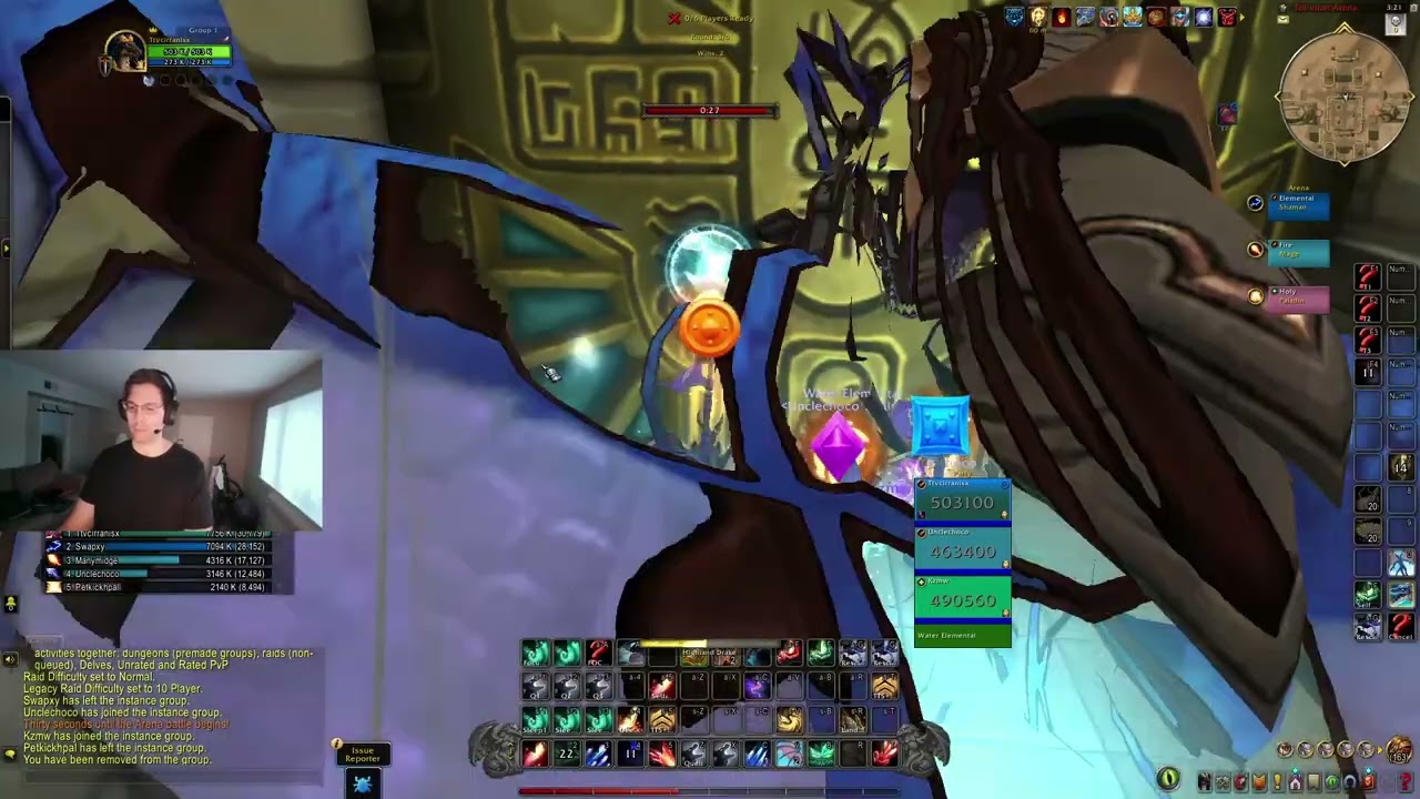 Rank 1 World XP Solo Shuffle 6-0 with Swapxy Elemental Shaman as Devastation Evoker on Midnight Beta