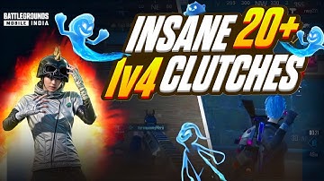 Insane 20+ 1v3 Clutches🔥 | Fastest 1v3 in PRO 🥵Lobby Intense 😉Solo vs Squad Gameplay | BGMI🔥