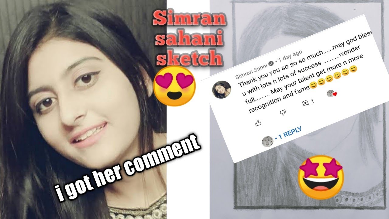 Simran sahani step by step sketch/how to draw Simran sahani/Simran ...