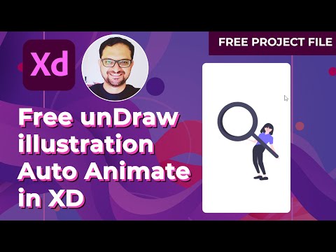 How to auto animate free unDraw illustration in Adobe XD