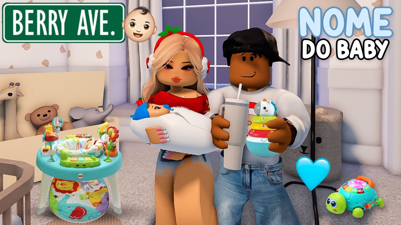 ESCOLHEMOS O NOME DO NOSSO FILHO RECÉM-NASCIDO em BERRY AVENUE! 💙👶🏻