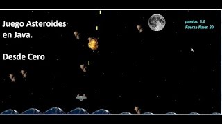 Video Juego Asteroides en Java desde Cero Presentación con sonido