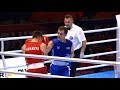 Round of 32 (63kg) ERDEMIR Tugrul Han (TUR) vs USMONOV Bakhodur (TJK) /AIBA World 2019
