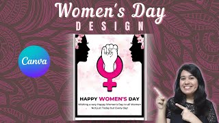 Women's day Design in Canva | Canva Tutorial | @yoursocialbae screenshot 5