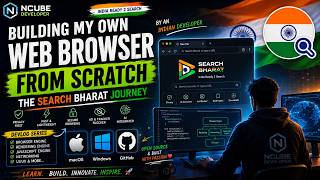 I Built a Web Browser From Scratch 🇮🇳 | Search Bharat Devlog #1million #ai #artificialintelligence screenshot 3