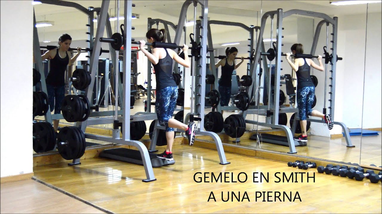 GEMELO EN MÁQUINA SMITH A UNA PIERNA YouTube