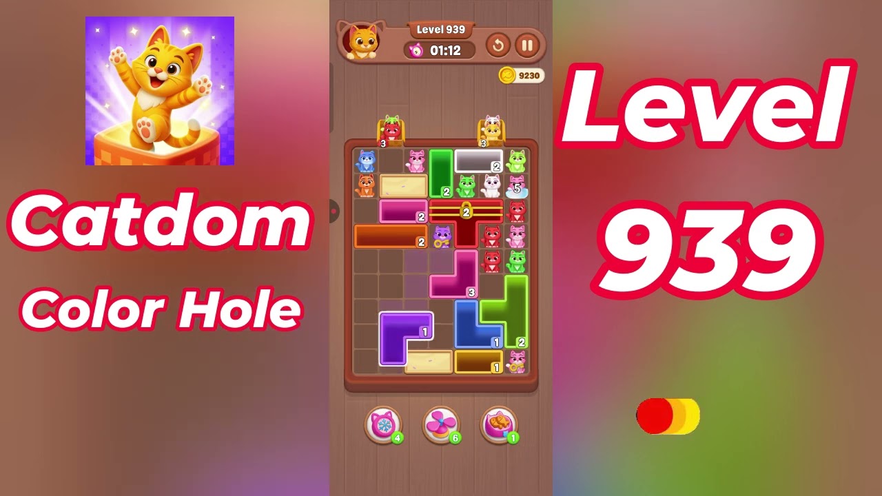 Catdom Color Hole Level 939 Walkthrough [NEW UPDATE