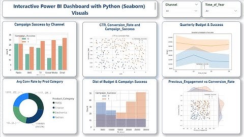 Interactive Power BI Dashboard with Python Seaborn Visuals & Filters - Part 2
