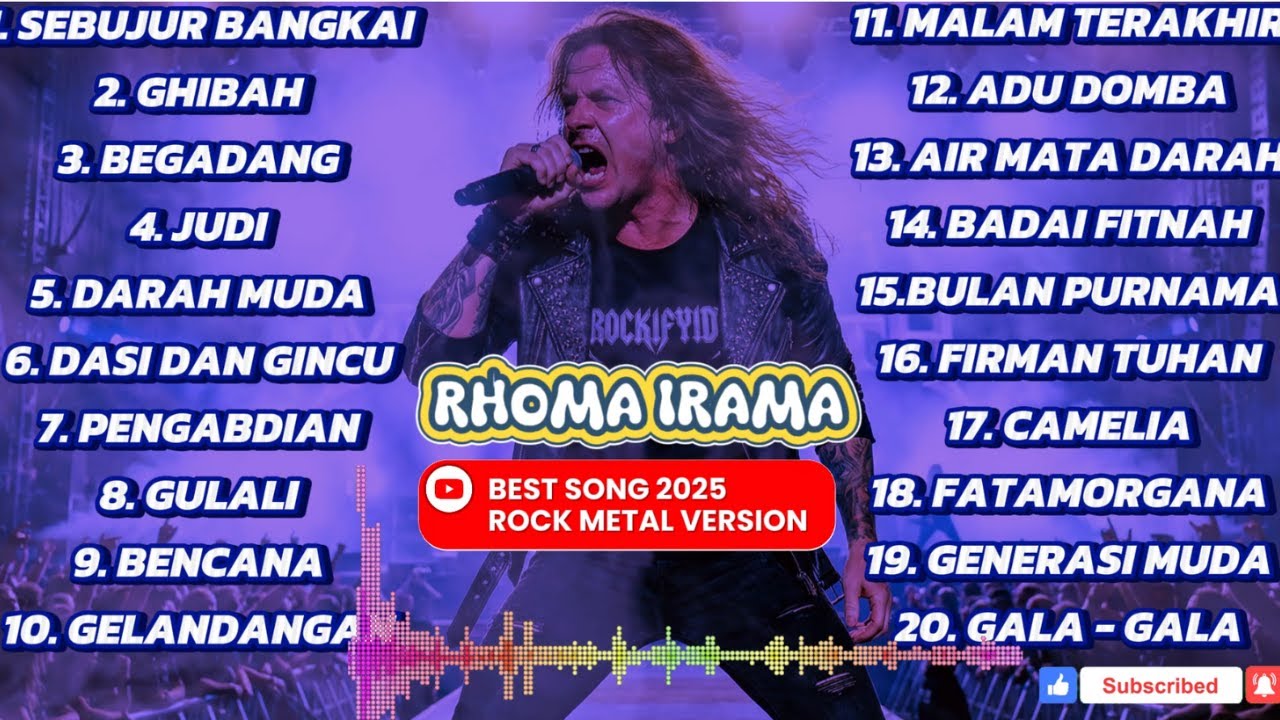 Kumpulan Lagu Raja Dangdut Jadi Rocker! Kompilasi 20 Hits Terbaik Rhoma ...