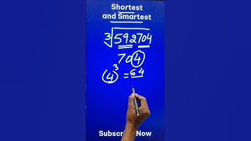 Cube Root of 592704 in 3 Seconds II Magical Short Trick to Find Cube Root #youtubeshorts #cuberoot