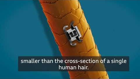 The robot smaller than the width of a hair