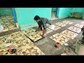 Construction of living room 22ft mat floor tile installing properlyfloor tile fittingtile design