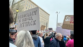 Thousands protest Trump in Northeast Ohio as part of 'Hands Off' rally after tariffs announced