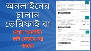 অনলাইনে চালান ভেরিফিকেশন যাচাই করার নিয়ম । Online Treasury Chalan Verify