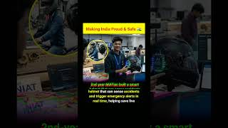India’s Smart Helmet 🚨🇮🇳 Real-Time Accident Alert Innovation #Shorts #IndiaTech