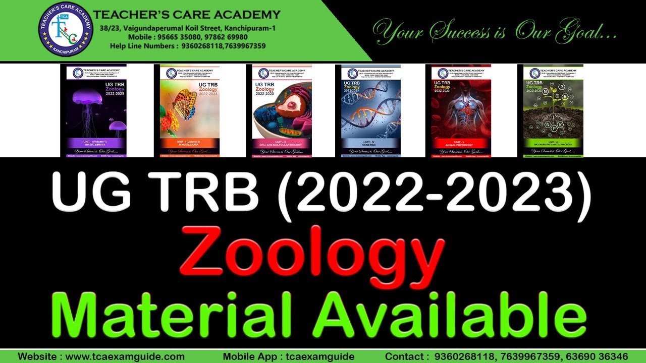 UG TRB (2022-2023) : Zoology (Material Available)