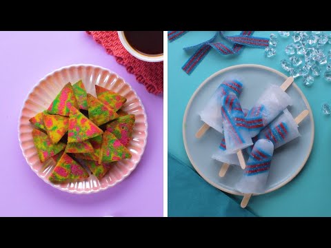 Treat yourself to a rainbow of flavors with these fun desserts🌈🍰