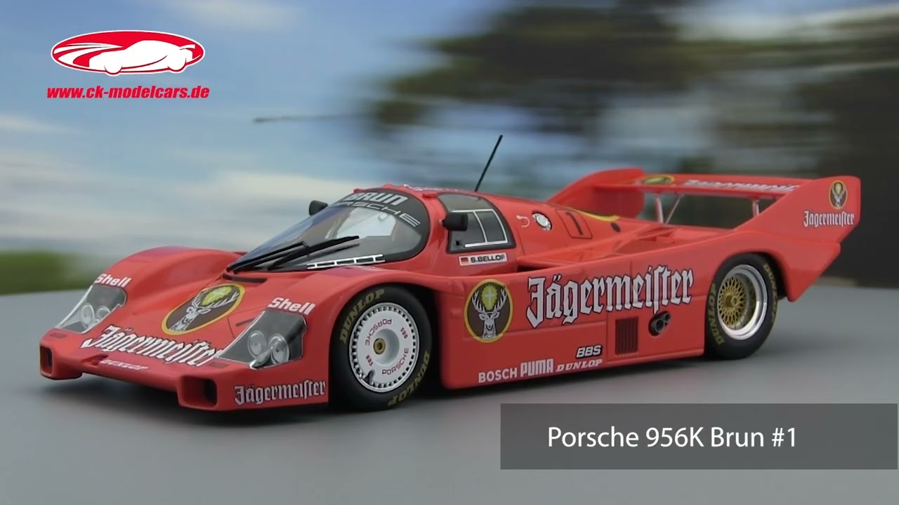 WERK83 1:18 Porsche 956K Brun #1 3rd 200 Miles Norisring DRM 1984